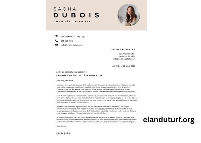 Lettre DE Motivation